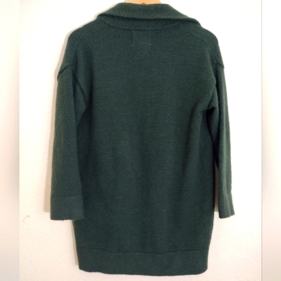 Thread & Supply Open Front Cardigan Coat Green - Picture 6 of 6